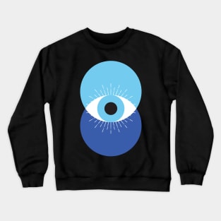 Evil Eye Mid Century Modern 70s Style Crewneck Sweatshirt